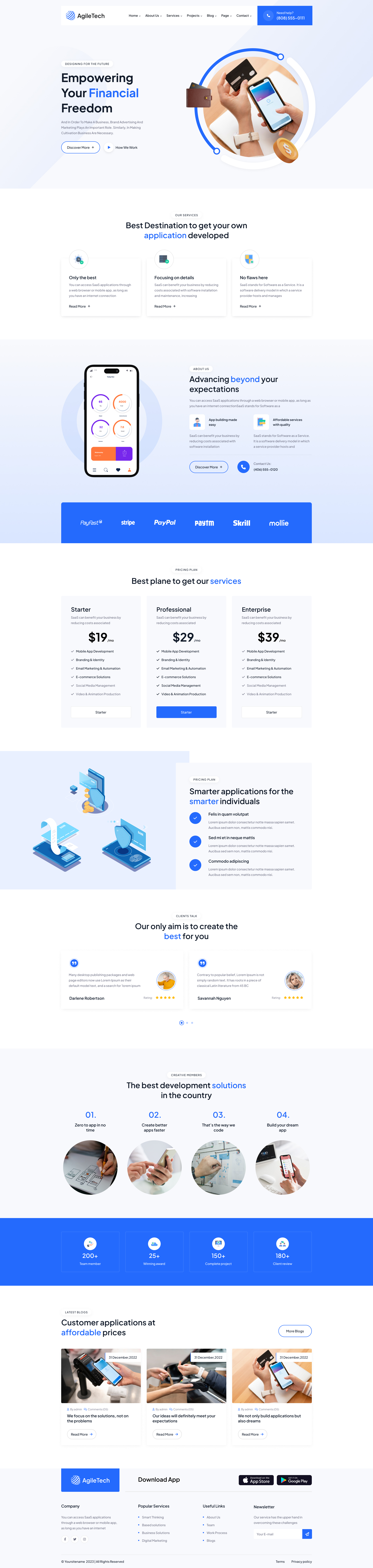 CodeVart - AgileTech - Tailwind CSS Multipurpose IT Solutions
