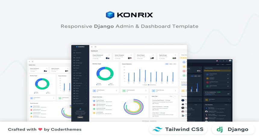 CodeVart - Konrix - Django Tailwind Admin & Dashboard Template