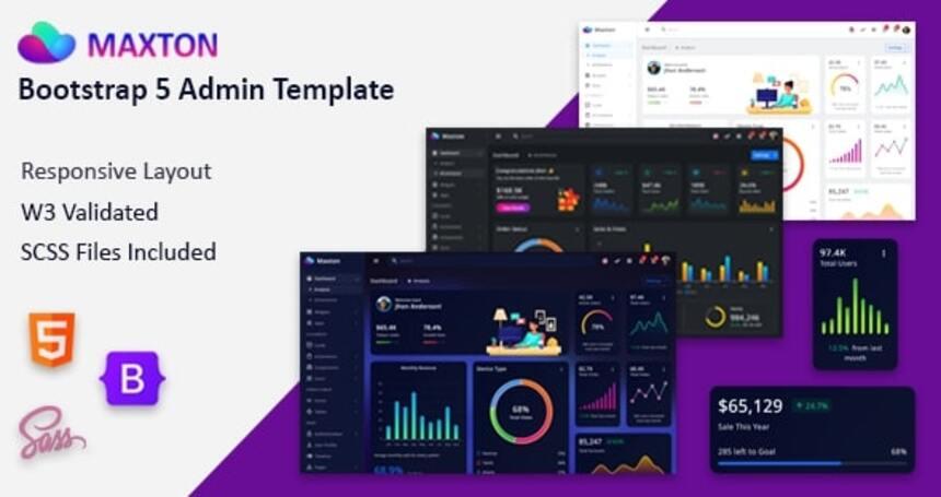 CodeVart - Maxton - Bootstrap 5 Admin Dashboard Template